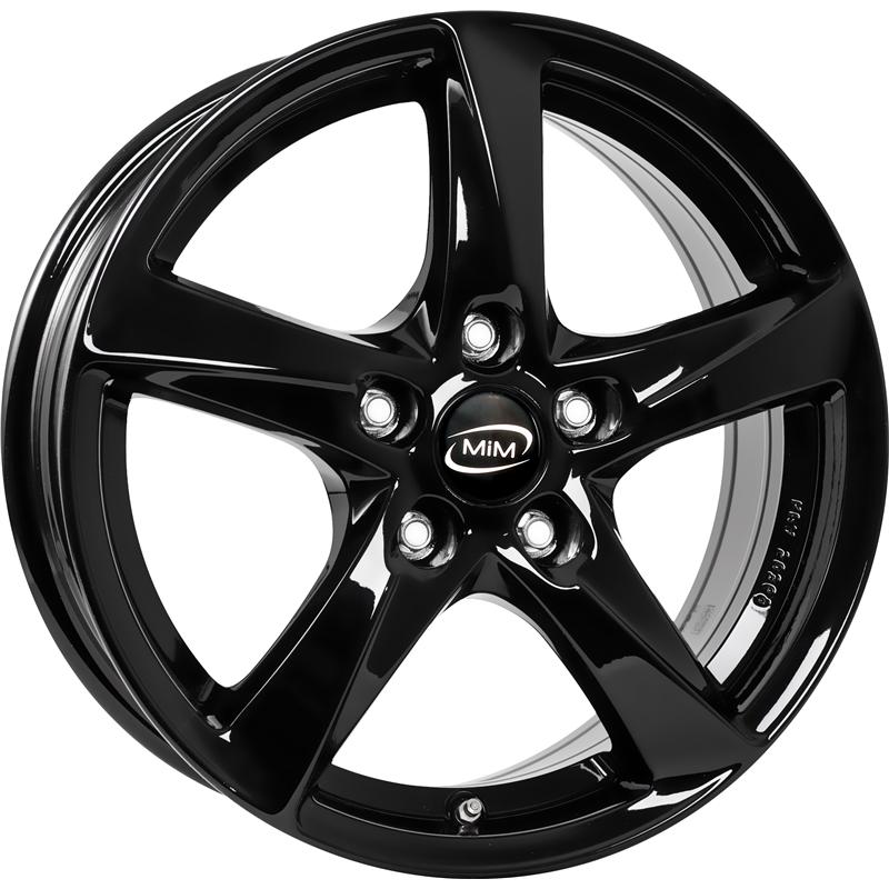 aCerchi in Lega MIM Olympique Glossy Black 4 fori 16\" 6.5X16 ET35 4x98