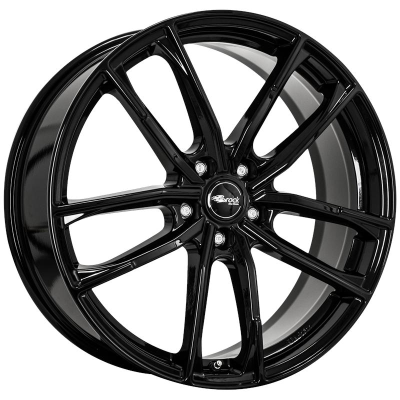 aCerchi in Lega BROCK B38 Glossy Black 5 fori 20\" 8X20 ET45 5x108