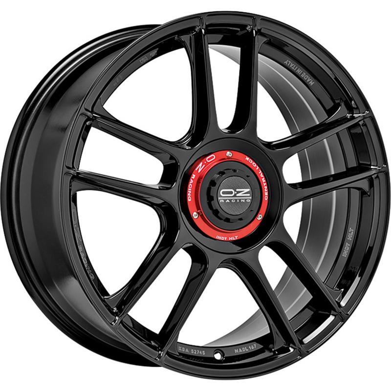 Cerchi in Lega OZ RACING Indy Hlt Glossy Black 5 fori 18 8X18 ET35