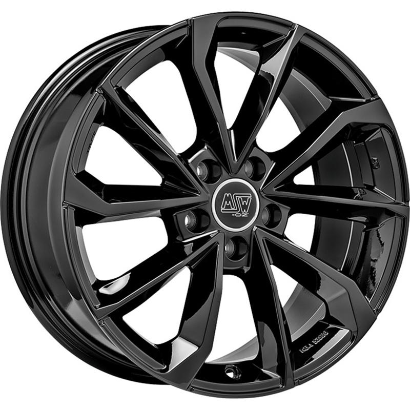 aCerchi in Lega MSW Msw 42 Glossy Black 5 fori 17\" 7.5X17 ET48 5x112