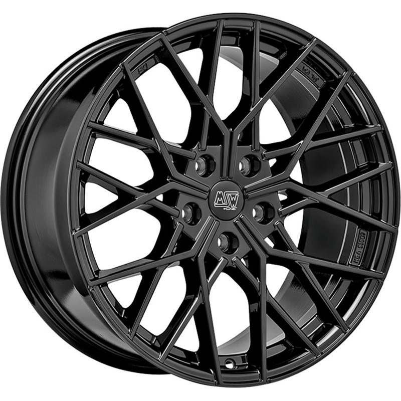 aCerchi in Lega MSW Msw 74 Glossy Black 5 fori 19\" 8X19 ET45 5x114.3