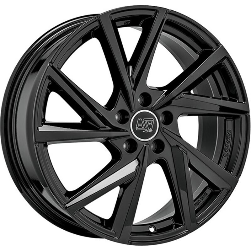 aCerchi in Lega MSW Msw 80-5 Glossy Black 5 fori 19\" 8X19 ET38 5x112