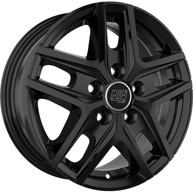 aCerchi in Lega MSW Msw 40 Van Glossy Black 5 fori 16\" 6.5X16 ET65 5x130