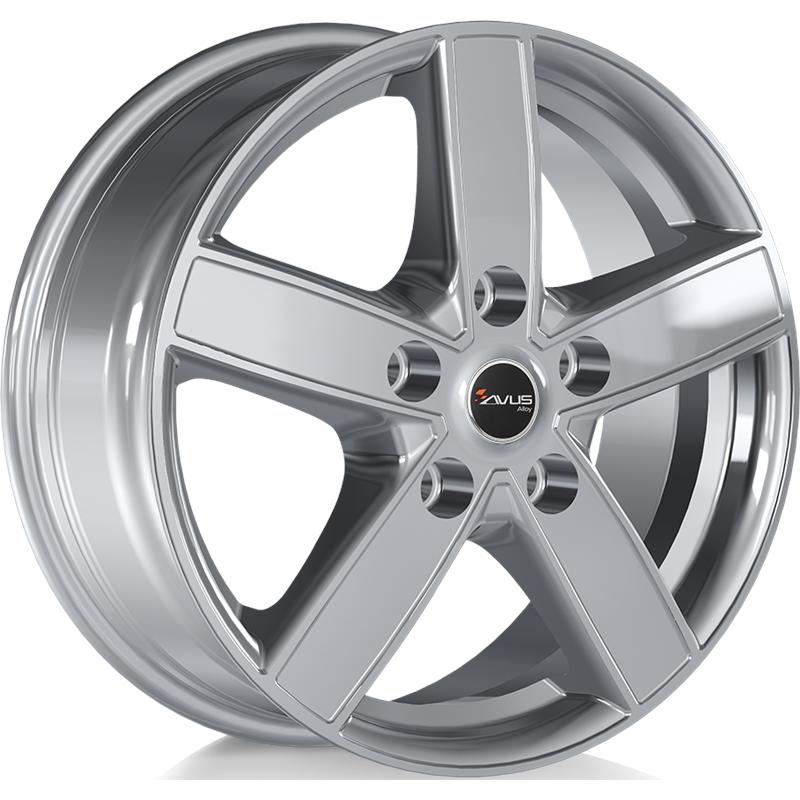 Cerchi in Lega AVUS AC V51 Hyper Silver 5 fori 16 6 5X16 ET45