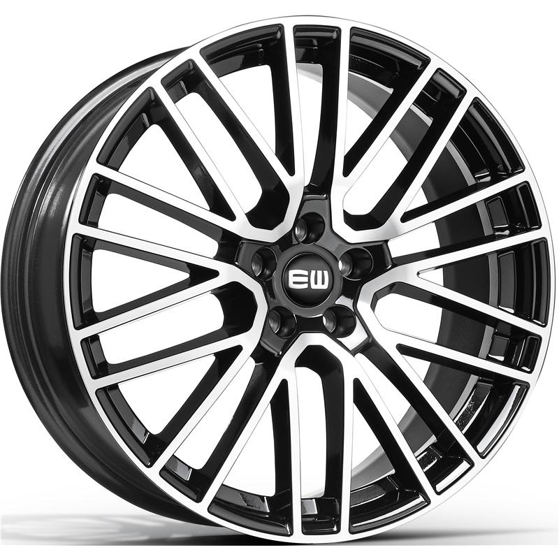 aCerchi in Lega EW Ew08 Titanium Black Polished 5 fori 20\" 9X20 ET35 5x112