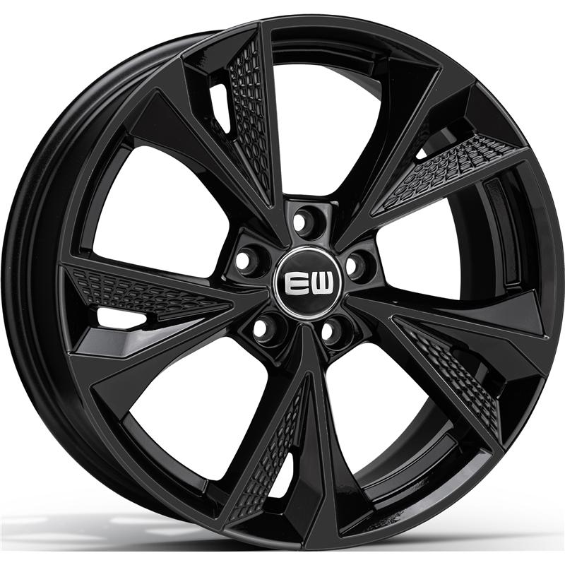 aCerchi in Lega EW Ew15 Luster Black 5 fori 17\" 7.5X17 ET36 5x112