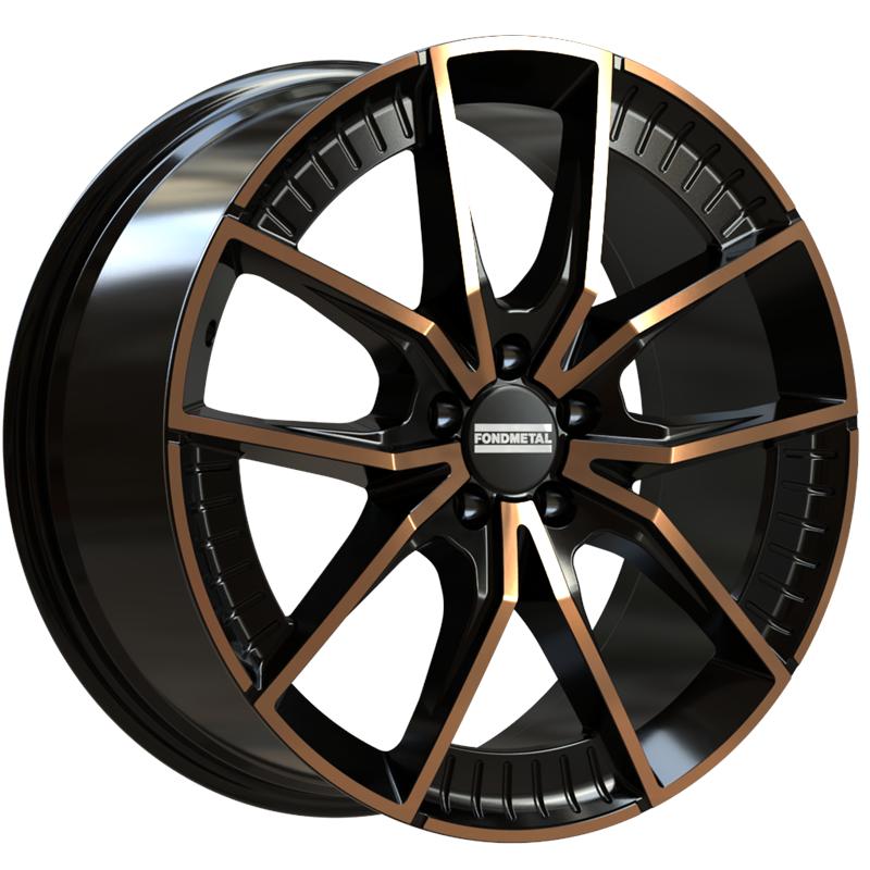 Cerchi in Lega FONDMETAL Elatha Glossy Black Bronze Machined 5 fori 20 9X20 ET34