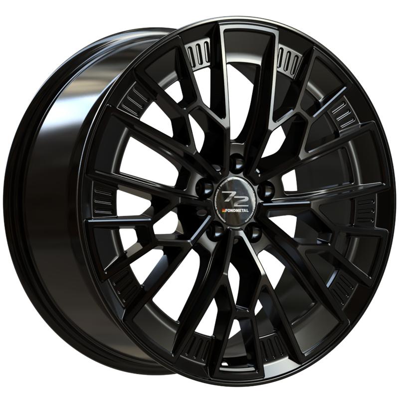 aCerchi in Lega FONDMETAL 1972 Glossy Black 5 fori 19\" 8.5X19 ET44 5x108