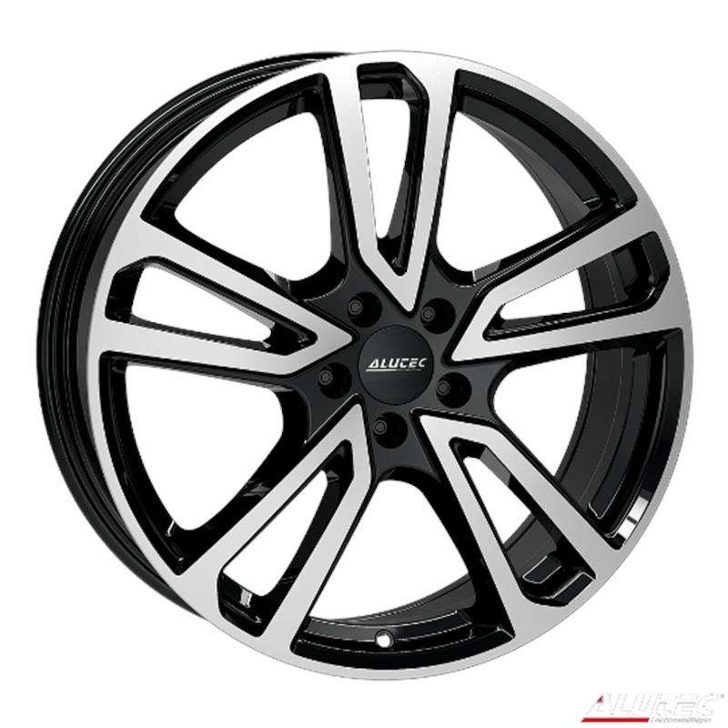 aCerchi in Lega ALUTEC Tormenta Diamant Schwarz Frontpoliert 5 fori 19\" 8X19 ET45 5x112