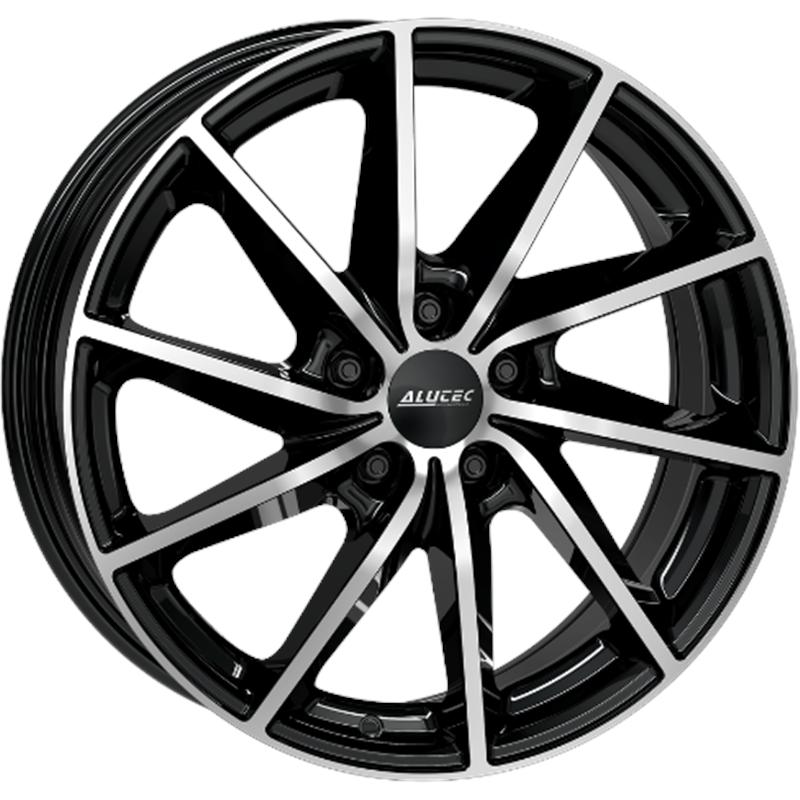 aCerchi in Lega ALUTEC Singa Diamant Schwarz Frontpoliert 5 fori 18\" 7.5X18 ET50 5x114.3