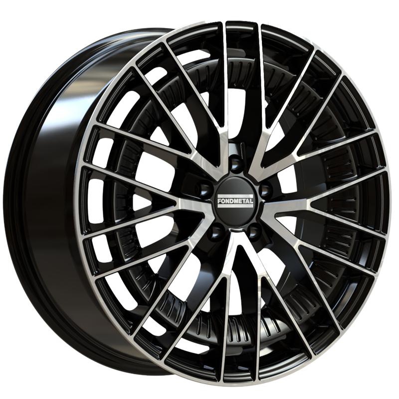 Cerchi in Lega FONDMETAL Kari Glossy Black Machined 5 fori 19 9X19 ET30