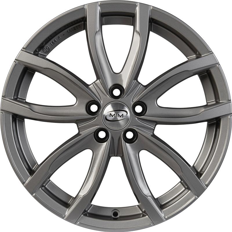 Cerchi in Lega MIM Evo001 Dark Gun Full 5 fori 17 7X17 ET45