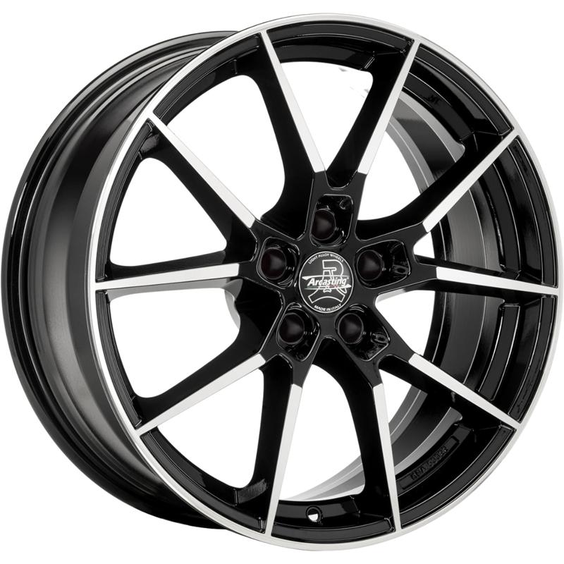 Cerchi in Lega ARCASTING Ary Black Polished 5 fori 20\" 8.5X20 ET31 5x110