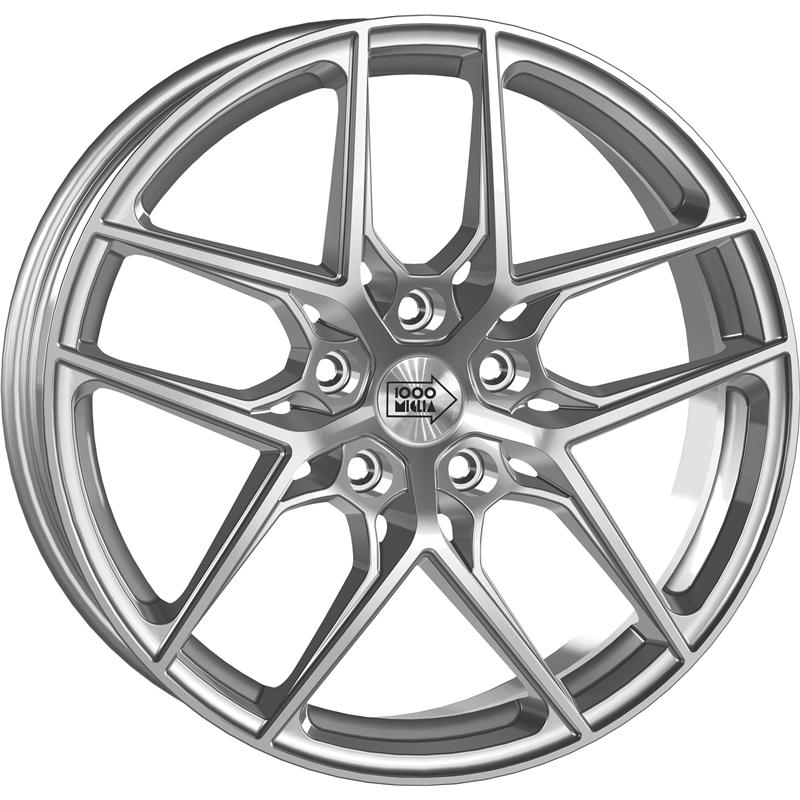 aCerchi in Lega MILLE MIGLIA Mm1004 Silver 5 fori 18\" 8X18 ET40 5x114.3