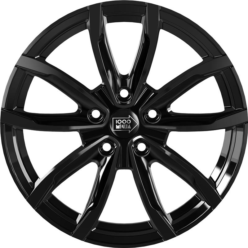 aCerchi in Lega MILLE MIGLIA Mm001evo Glossy Black 4 fori 15\" 6X15 ET40 4x100