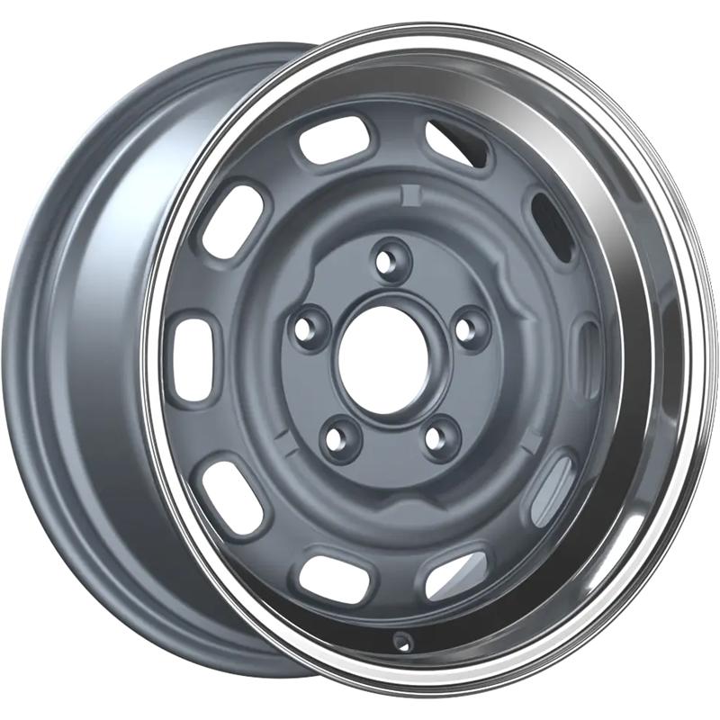 Cerchi in Lega FONDMETAL Lmz01 Matt Silver Machined Lip 5 fori 16\" 9X16 ET0 5x130