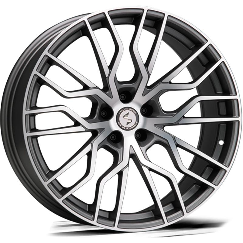 Cerchi in Lega ETA BETA MedusA-K Matt Anthracite Full Polish 5 fori 21\" 11X21 ET14 5x112