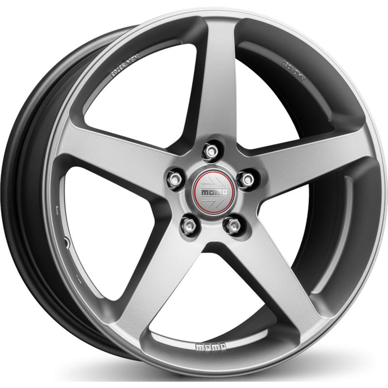 aCerchi in Lega MOMO WHEELS Five Titan Silver Opaco 5 fori 16\" 7X16 ET42 5x112