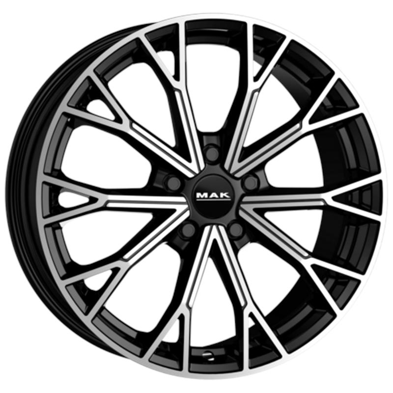 Cerchi in Lega MAK Asphalt Black Mirror 5 fori 19\" 8X19 ET40 5x114.3
