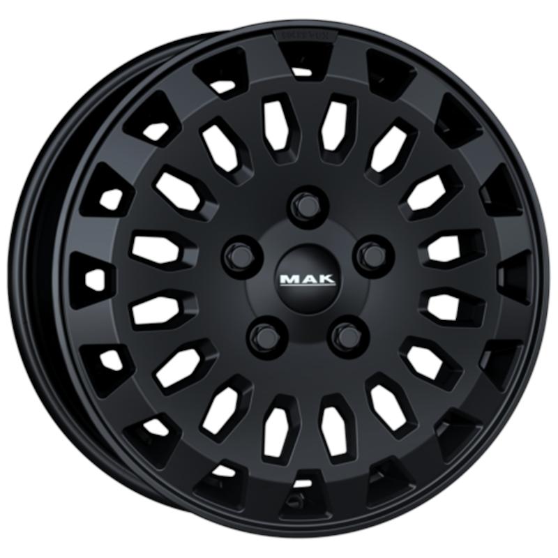Cerchi in Lega MAK Overland Matt Black 5 fori 16\" 6.5X16 ET55 5x130