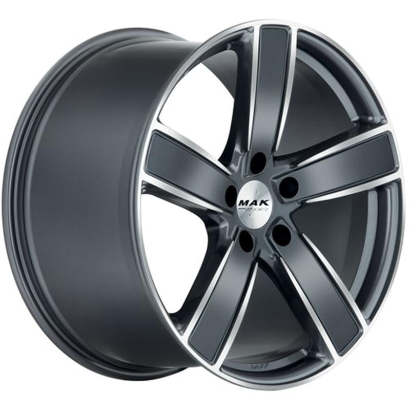 Cerchi in Lega MAK TurismO-D Gun Metallic Mirror 5 fori 21\" 11.5X21 ET58 5x130