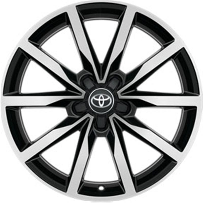 Cerchi in Lega ORIGINALE TOYOTA LEXUS Corolla Originale Toyota - Smontato Nuovo Black Mirror 5 fori 18\" 8X18 ET40 5x114.3