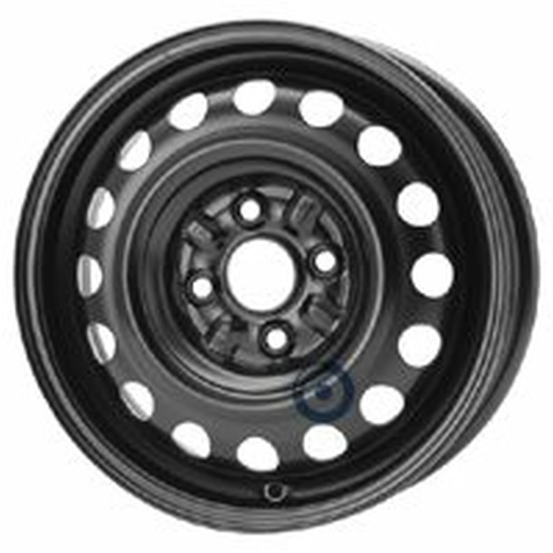 Cerchi in Lega KFZ ALCAR Steel Nero 4 fori 14\" 4.5X14 ET39 4x100