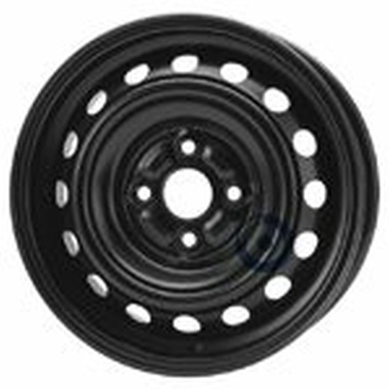 Cerchi in Lega KFZ ALCAR Steel Nero 4 fori 14\" 5X14 ET39 4x100