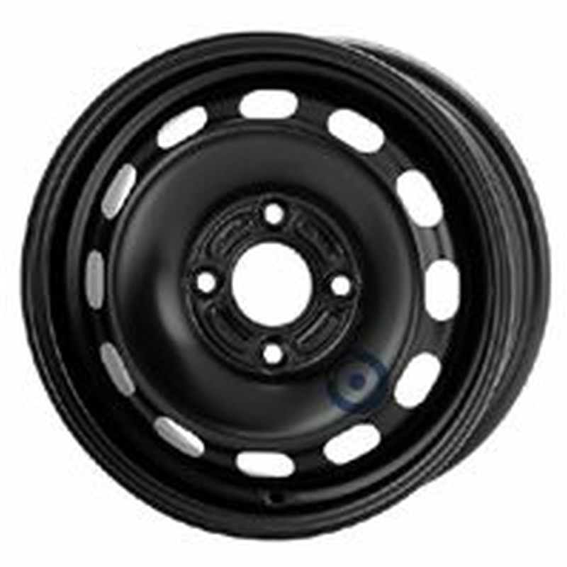 Cerchi in Lega KFZ ALCAR Steel Nero 4 fori 14\" 5.5X14 ET47.5 4x108