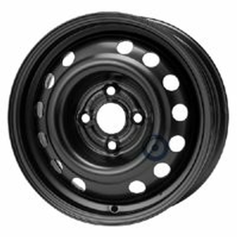 Cerchi in Lega KFZ ALCAR Steel Nero 4 fori 14\" 5.5X14 ET45 4x100