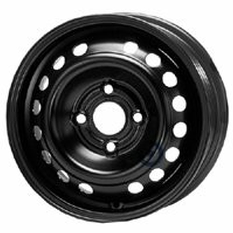 Cerchi in Lega KFZ ALCAR Steel Nero 4 fori 14\" 5.5X14 ET49 4x100