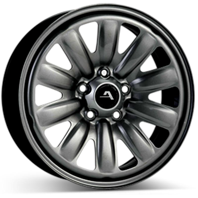 Cerchi in Lega KFZ ALCAR Hybridrad Silver 5 fori 16\" 6.5X16 ET47 5x108