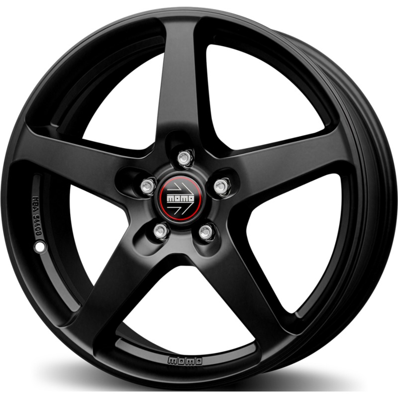 Cerchio MOMO WHEELS Five Nero Opaco 5 fori 17\" 7X17 ET40 5x114.3
