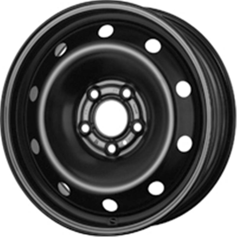 Cerchi in Lega MW GIANETTI RUOTE Steel Nero 5 fori 16\" 7X16 ET47 5x114.3