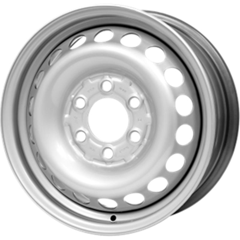 Cerchi in Lega MW GIANETTI RUOTE Steel Silver 6 fori 16\" 6.5X16 ET50 6x120