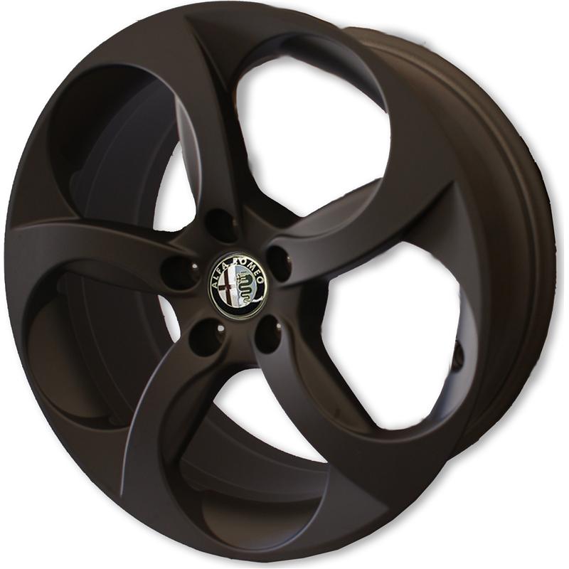 Cerchi in Lega ORIGINALE ALFA ROMEO Giulia Originale Alfa Romeo Black 5 fori 18\" 8X18 ET33 5x110