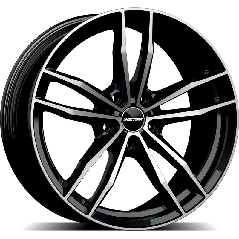 aCerchi in Lega GMP Swan Black Diamond 5 fori 17\" 7.5X17 ET38 5x108