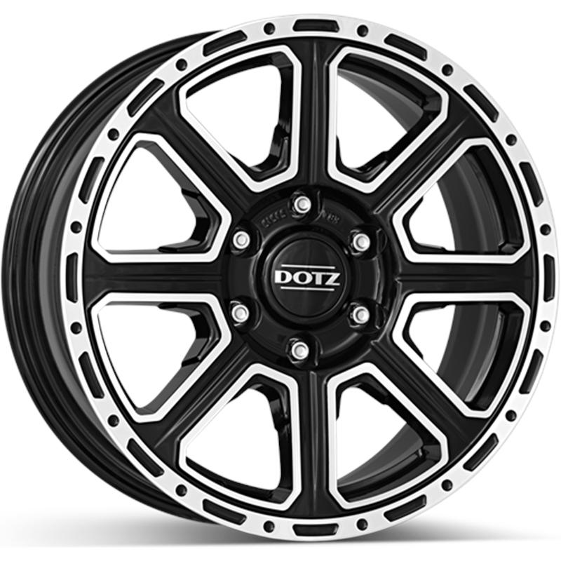 aCerchi in Lega KFZ ALCAR Steel Black Polish 5 fori 18\" 8X18 ET30 5x120