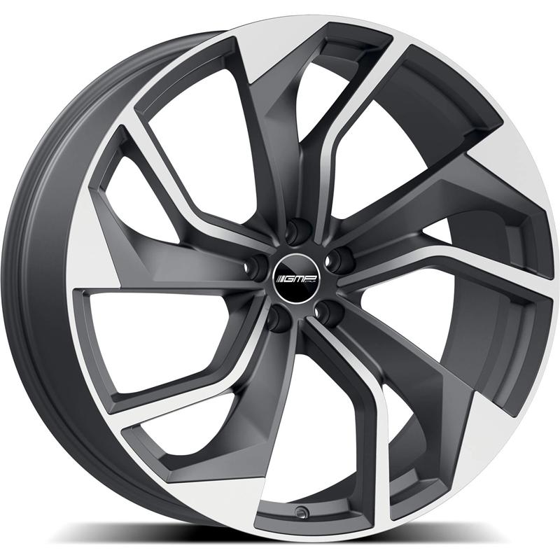 aCerchi in Lega GMP Rebel Matt Anthracite Diamond 5 fori 21\" 8.5X21 ET30 5x112