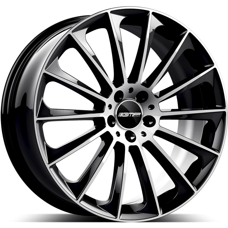 aCerchi in Lega GMP Stellar Black Diamond 5 fori 17\" 7.5X17 ET45 5x112