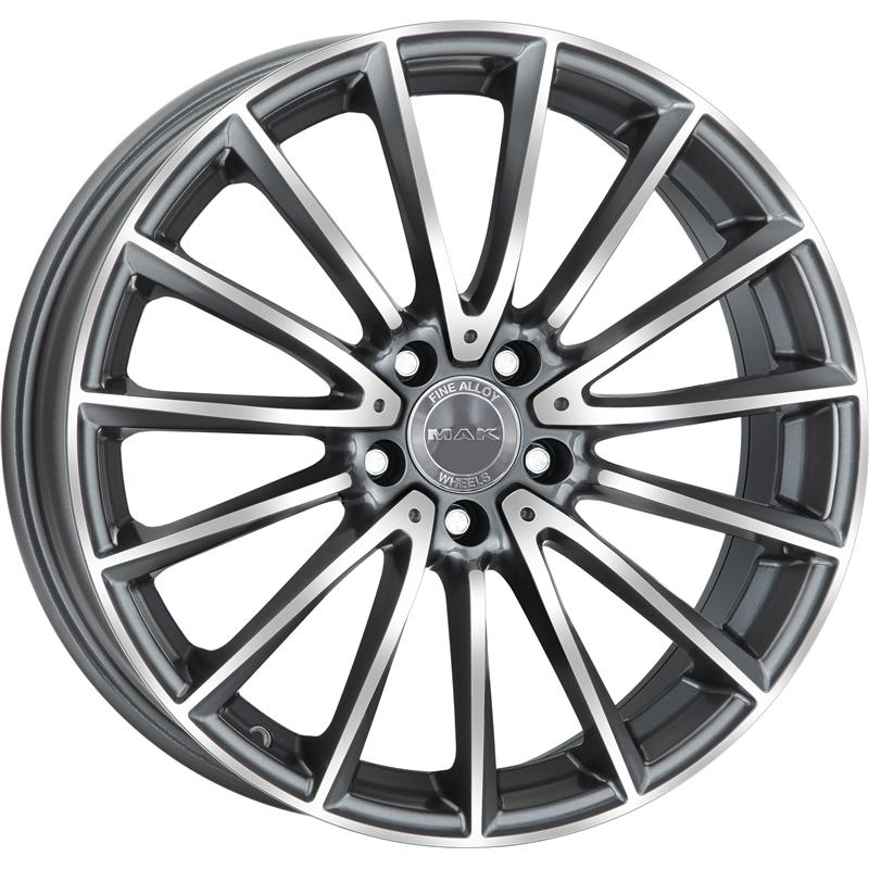 aCerchi in Lega MAK Komet Gun Metallic Mirror 5 fori 17\" 7.5X17 ET36 5x112