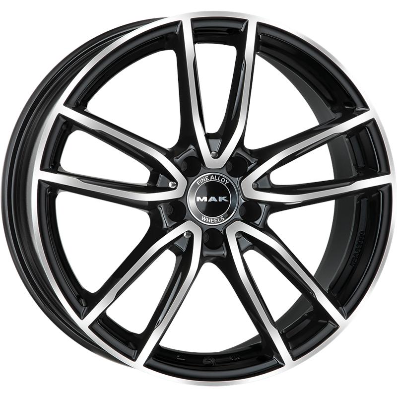 aCerchi in Lega MAK Evo Black Mirror 5 fori 16\" 6.5X16 ET38 5x112