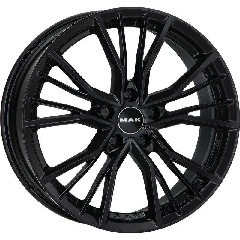 aCerchi in Lega MAK Union Glossy Black 5 fori 19\" 8.5X19 ET45 5x112