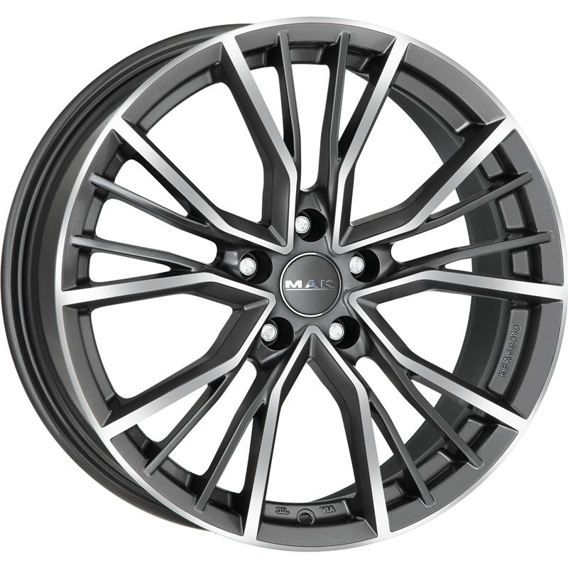 Cerchi in Lega MAK Union Gun Metallic Mirror 5 fori 17 7X17 ET38