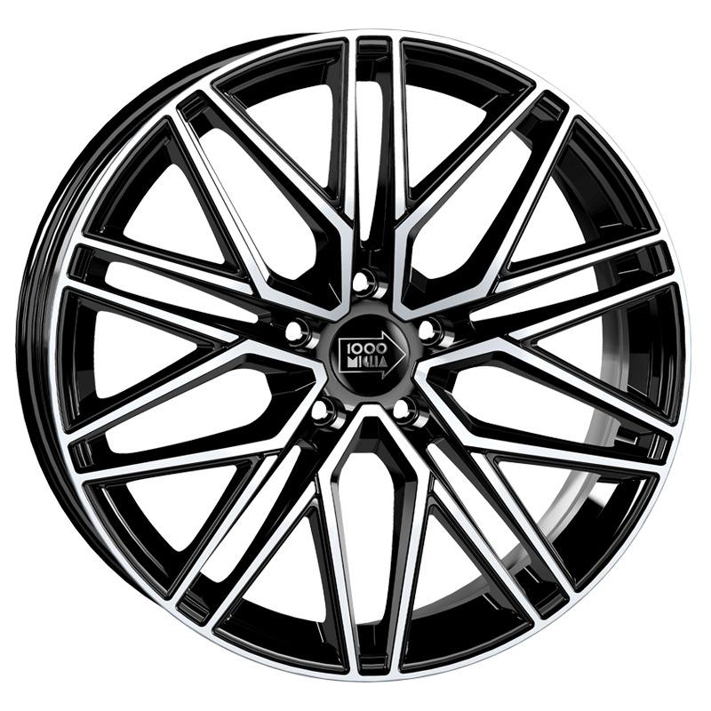 aCerchi in Lega MILLE MIGLIA Mm1023 Black Polished 5 fori 19\" 8X19 ET30 5x112