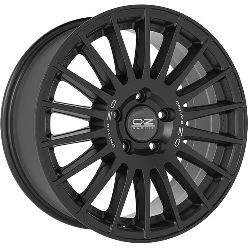 aCerchi in Lega OZ RACING Rally Desert Matt Black Silver Lettering 5 fori 18\" 8X18 ET45 5x112