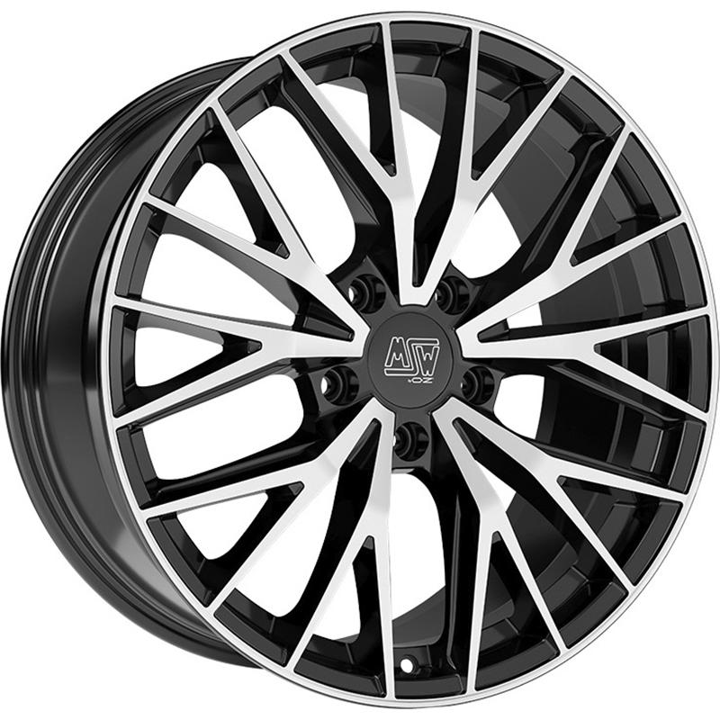 aCerchi in Lega MSW Msw 44 Gloss Black Full Polished 5 fori 20\" 8.5X20 ET35 5x114.3