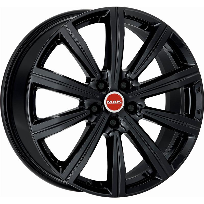 aCerchi in Lega MAK Birmingham Glossy Black 5 fori 22\" 9X22 ET40 5x108