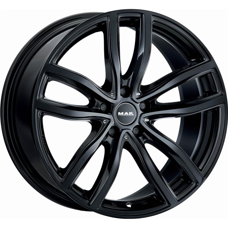 aCerchi in Lega MAK Fahr Glossy Black 5 fori 20\" 9X20 ET35 5x120