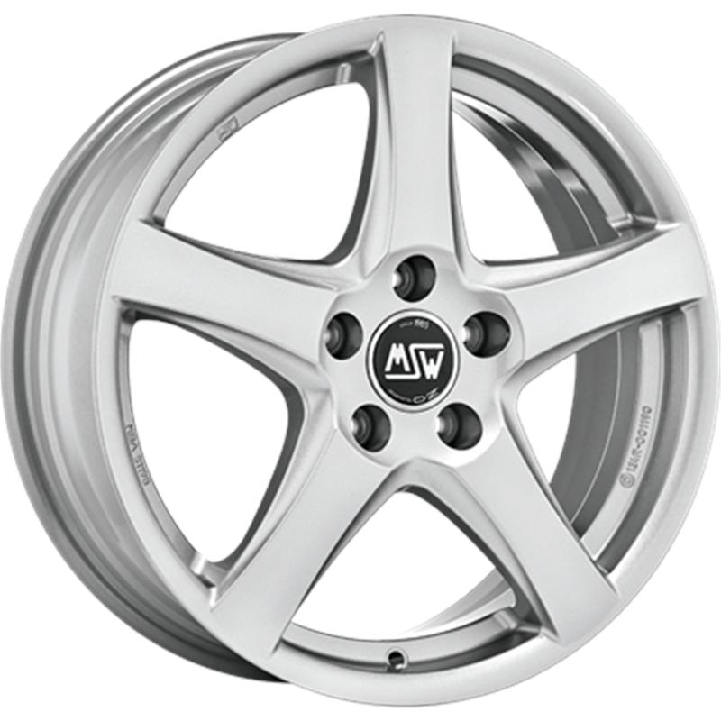 aCerchi in Lega MSW Msw 78 Full Silver 5 fori 17\" 6.5X17 ET49 5x112